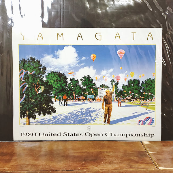 品番0592-4　ヒロ・ヤマガタ　1980 United States Open Championship　全米オープン　アート ポスター　ヴィンテージ　千葉店