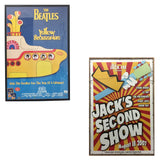 品番5894　The Beatles　ビートルズ 　表面『Yellow Submarine イエロー・サブマリン』  裏面 931ジャックFM 『Jacks Second Show 20070818』　広告　ポスター　壁アート　額装　千葉店