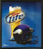 品番0583　サインボード　Miller Lite　NFL バイキングス　ミラーライトビール　壁掛　看板　アメリカン雑貨　ヴィンテージ