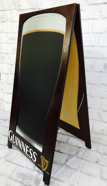品番0330　サインボード　GUINNESS　ギネス　スタンド　看板　木製フレーム　アメリカン雑貨