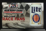 品番0118　パブミラー　Miller Lite Beer　WELCOME RACE FANS　壁掛　アート　ディスプレイ　アメリカン雑貨　金沢店