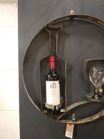品番4971　ウォールアート　ボトル＆ワイングラス　オブジェ　デコール　インテリア　ディスプレイ　ヴィンテージ　千葉店