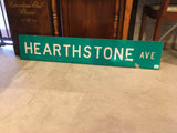 品番0111　ロードサイン　HEARTHSTONE AVE　ハースストーン　トラフィックサイン　看板　標識　ヴィンテージ　千葉店