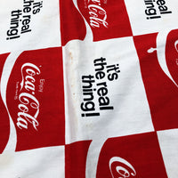 品番0709　coca cola  コカコーラ　シーツ 『its the real thing』 ビッグサイズ　ヴィンテージ　金沢店
