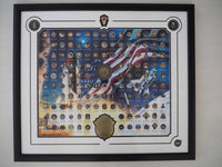 品番0147　NASA　スペースシャトル　エンデバー　超貴重　記念ピンズ　ピンバッジ　全飛行記念　額装