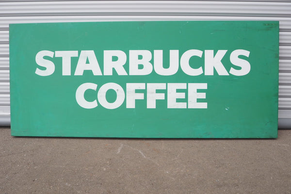 品番1168　メタル看板　STARBUCKS COFFEE　スターバックス　70's　サインボード　千葉店