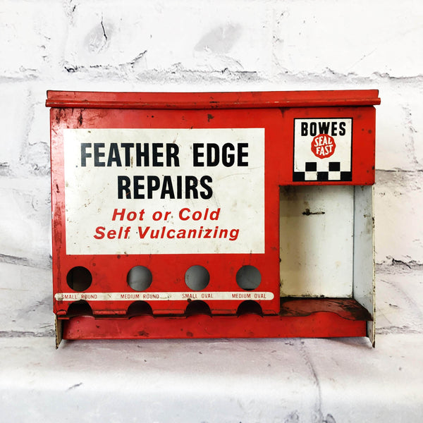 品番2239　タイヤ修理キット ボックス　BOWES FEATHER EDGE REPAIRS　BOX　工具箱　レッド　ヴィンテージ