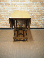 品番0041　折り畳み式テーブル　Folding Leaf Table　バタフライテーブル　アンティーク　金沢店