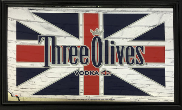 品番0252　パブミラー　Three Olives Vodka　スリーオリーヴズ ウォッカ　壁掛　20インチワイド　アート　ディスプレイ　アメリカン雑貨　金沢店.・千葉店