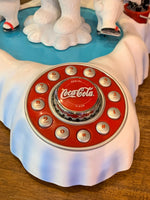 品番4325　Coca-Cola ANIMATED POLAR BEAR PHONE　電話機　コカ・コーラ　ポーラーベア　シロクマ　インテリア　ヴィンテージ　千葉店