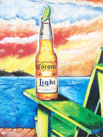 品番0741　サインプレート　Corona Light　コロナビール　ヴィンテージ