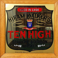 品番2686　パブミラー　HIRAM WALKER'S　TEN HIGH　ハイラムウォーカー　テンハイ　チャップリン　壁掛　ヴィンテージ　金沢店