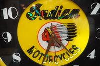 品番0346　バーライト　ネオンクロック　Indian MOTORCYCLES　時計　インディアン モーターサイクル　ヴィンテージ　千葉店