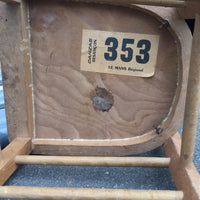 品番0461　ウッドチェア　DANZAS BESANCON　木製　ナチュラル　ル・マン製　アンティーク　千葉店