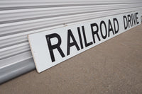 品番1274　ロードサイン　RAILROAD DRIVE　トラフィックサイン　看板　標識　ヴィンテージ　千葉店