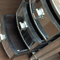 品番0027　楕円型　ミラードレッサー　サイドテーブル　鏡面　ヴィンテージ　家具　011