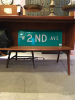 品番 0135　ロードサイン　W 2ND AVE　Ohio　トラフィックサイン　看板　標識　ヴィンテージ 　千葉店