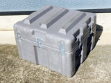 品番0352　米軍　軍箱　強化プラスチックスボックス　グレー　ケース　箱　コンテナ　ヴィンテージ