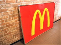 品番0678　サインボード　マクドナルド　McDonald's　看板　額装 　ディスプレイ　ヴィンテージ　千葉店
