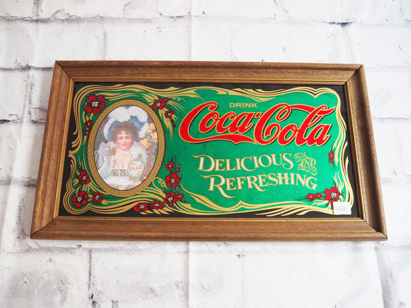 品番1780　パブミラー　Coca-Cola　コカ・コーラ　グリーン　看板　ヴィンテージ