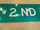 品番 0135　ロードサイン　W 2ND AVE　Ohio　トラフィックサイン　看板　標識　ヴィンテージ 　千葉店