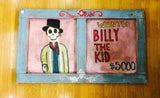 品番4080　がいこつアート　スケルトン　BILLY THE KID　WANTED　ビリー・ザ・キッド　ヴィンテージ　金沢店