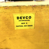 品番4347　DEVCO　BOX　ストレージケース　イエロー　スチール製　ヴィンテージ　金沢店