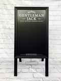品番0514　サインボード　GENTLEMAN JACK　ジェントルマン ジャック　スタンド　壁掛　看板　ブラック　アメリカン雑貨　金沢店