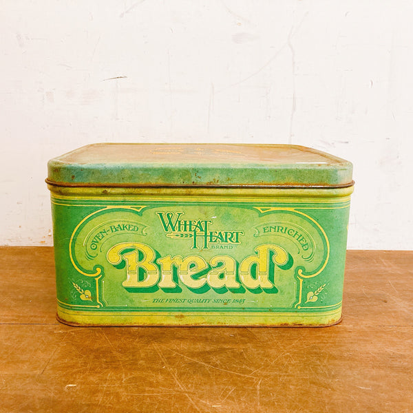 品番4804　Wheat Heart　ブレッドボックス　パンボックス　77's　ブリキ缶 　ティン缶　ヴィンテージ　金沢店