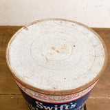 品番2516　Swift's Pure Lard　ラード缶　丸缶　ブリキ缶 　ティン缶　プランター　ヴィンテージ