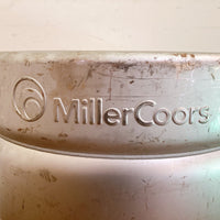 品番0161-1　ビール樽　MillerCoors　ミラークアーズ　バレル樽　タル　シルバー　ヴィンテージ