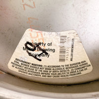 品番0161-3　ビール樽　Miller Brewing　ミラービール　バレル樽　タル　シルバー　ヴィンテージ