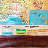 品番0423　USA MAP　プルダウンマップ　アメリカ　地図　スクールマップ　CRAM'S　クラム　ディスプレイ　ヴィンテージ　金沢店