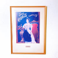 品番3519　ポスター　Coca-Cola　Lillian Nordica　1903年　広告　インテリア　額装　ヴィンテージ　千葉店