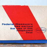 品番0642　Federal Glassware　フェデラル　グラスウェア　カップ&ソーサー　5客セット　ティーセット　ヴィンテージ　金沢店