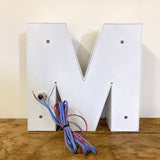 品番0777　看板　Mobil　モービル　3Dサイン　立体文字　ウォールサイン　ディスプレイ　ヴィンテージ