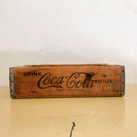 品番0837-5　ボトルクレート　木箱　Coca-Cola　コカ・コーラ　ボトルケース　ウッドコンテナ　ヴィンテージ　埼玉店