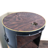 品番0451-1　PENNZOIL　ドラム缶 テーブル　シェルフ　ブラック　ペンズオイル缶　ヴィンテージ　千葉店