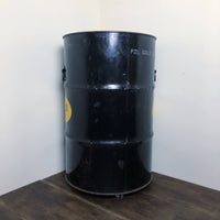 品番0451-1　PENNZOIL　ドラム缶 テーブル　シェルフ　ブラック　ペンズオイル缶　ヴィンテージ　千葉店
