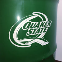 品番0451-2　QUAKER STATE　ドラム缶 テーブル　シェルフ　グリーン　クエーカー ステート缶　ヴィンテージ　千葉店