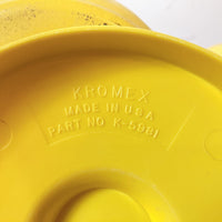 品番0150　キャニスター　KROMEX　クロメックス　保存容器　3点セット　イエロー　フラワー　ヴィンテージ