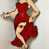 品番0636　メタルサイン　Betty Boop　ベティ・ブープ　看板　スタンド型　レッド　ヴィンテージ