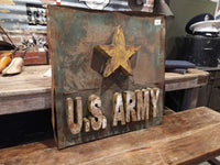 品番0971　メタルサインボード　U.S. ARMY　アメリカ陸軍　看板　ウォールサイン　ディスプレイ　ヴィンテージ 011