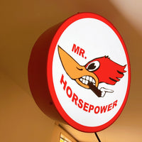 品番0364　サインライト　クレイスミス　Mr. HORSEPOWER　ミスター ホースパワー　ウォールサイン　看板　ヴィンテージ　金沢店
