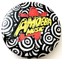 品番0172　新品　Amoeba Music アメーバミュージック　缶バッチ　全4種　アメリカン雑貨