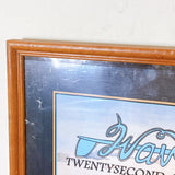 品番4313-2　イベントポスター　Wavecrwst　 Woodie Meet　ウッディーミート　ウッディステーションワゴン　額装　インテリア　金沢店