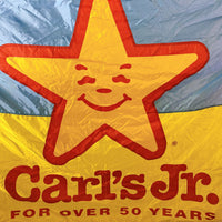 品番4146　Carl's Jr.　カールスジュニア　バナー　フラッグ　テント幕　ディスプレイ　ヴィンテージ　金沢店