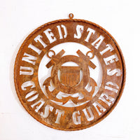 品番0198　米軍サイン　UNITED STATES COAST GUARD　アメリカ沿岸警備隊　メタルサイン　ウォールサイン　デコール　ヴィンテージ
