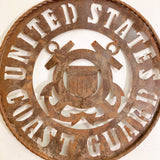 品番0198　米軍サイン　UNITED STATES COAST GUARD　アメリカ沿岸警備隊　メタルサイン　ウォールサイン　デコール　ヴィンテージ