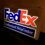 品番1049　サインライト　Fedex　フェデックス　ウォールサイン　看板　ディスプレイ　ヴィンテージ